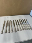 Chantilly Gorham Silver Dinner Knives Set of 12 Sterling Silver Handle Hollow 9"