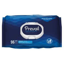 Prevail Adult Wipe or Washcloth 8 x 12" 6 Pack 576 Wipes