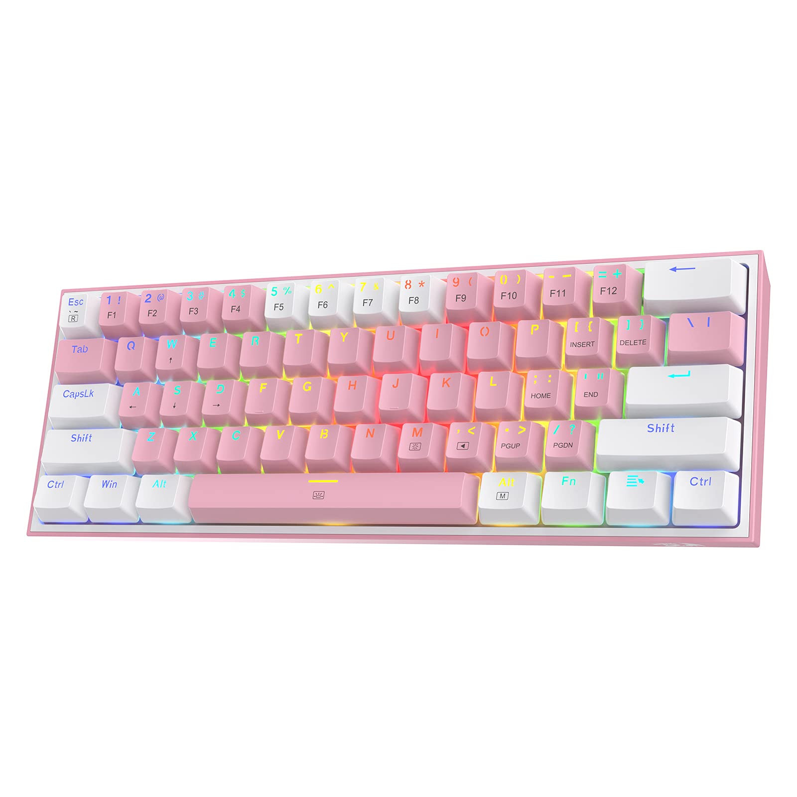 K617 Fizz 60% Wired RGB Gaming Keyboard, 61 Keys Hot-Swap Compact Mechanical ...