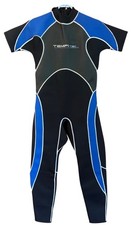 Tempi Tec Wetsuit Youth XL Neoprene Full Body 0152/158 Black  Blue 2.5 mm