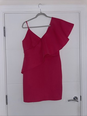 river island pink one shoulder dress River Island. Pink Mini Bodycon dress, one shoulder. New with tags