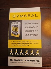 Vintage 1950's McCloskey Varnish Co. Gymseal Advertising Brochure Gym Floors