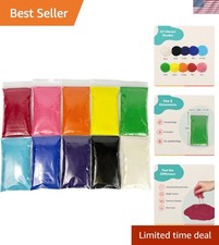 10 Colors of Non-clumping Craft Sand - Safe Fun for Kids' Creative Projects