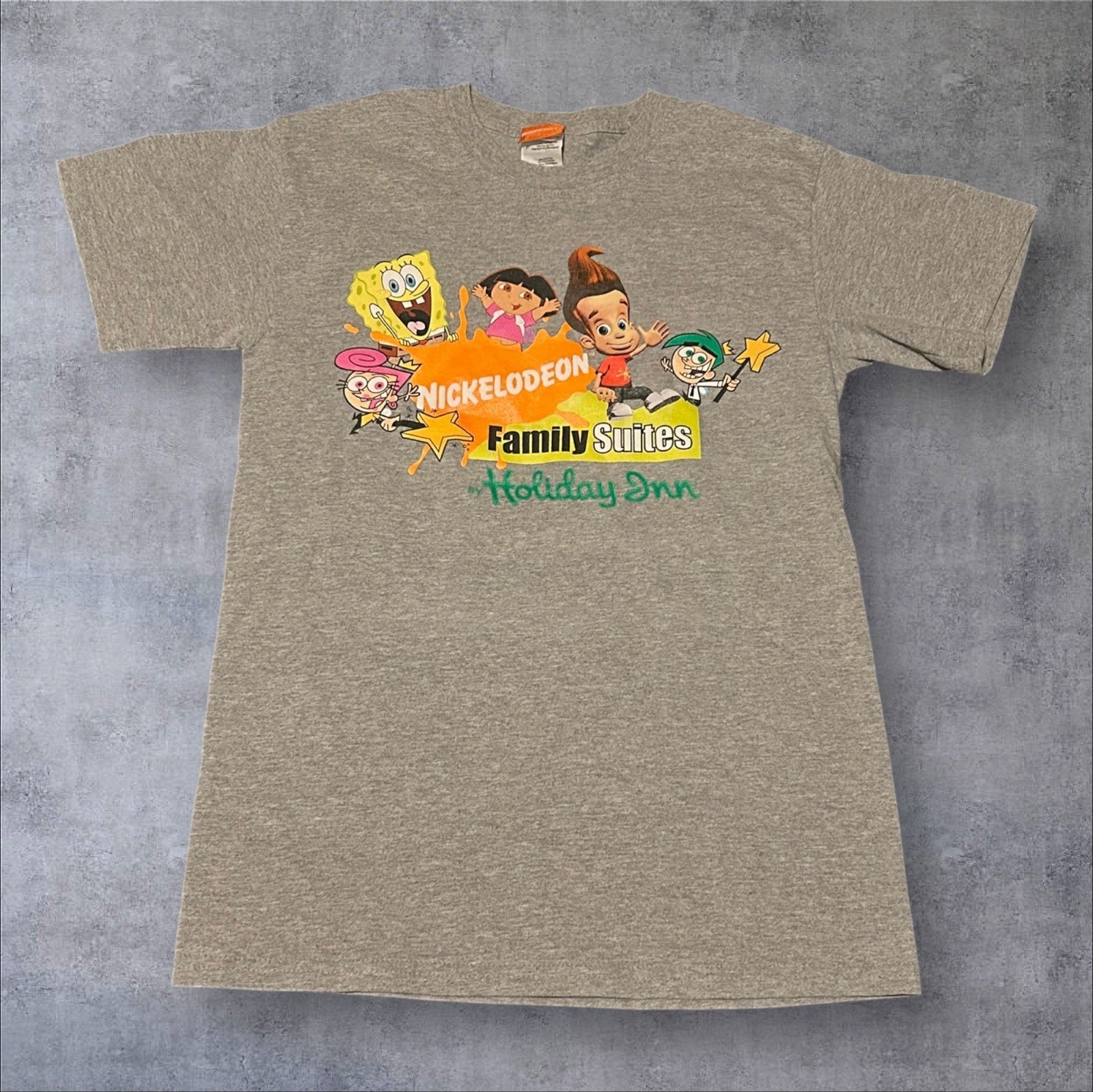 VTG 2005 Y2K Nickelodeon Tee Family Suite Holiday Cartoon RARE Graphic Men Small
