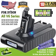 9500mAH Battery For Dyson V6 SV03 SV04 SV09 DC58 DC59 DC62 Animal / Filters