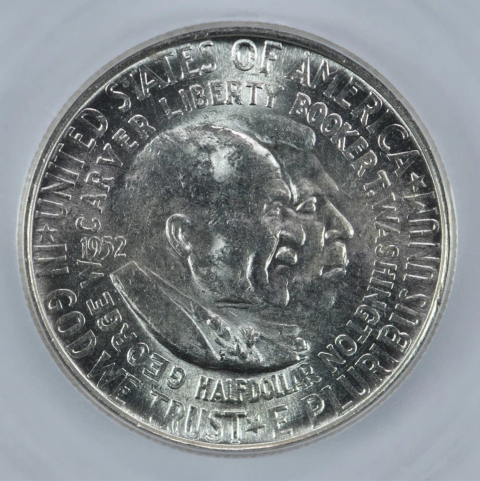 1952 Washington Carver Commemorative Half Dollar MS64 ICG *6991 - Image 3 of 4