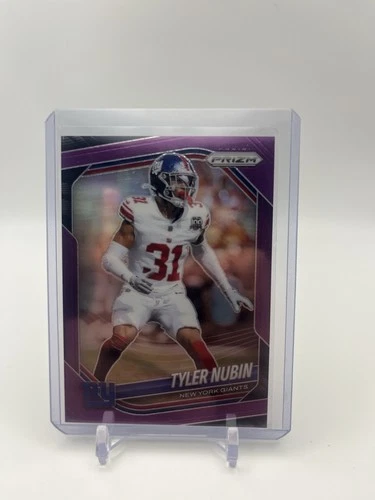 2025 Panini Prizm Football Tyler Nubin Purple Prizm /125 #250