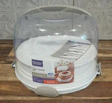 Cake Carrier w/ Lid & Handle, 3 in 1 Transport Storage Container