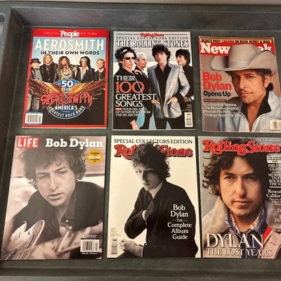 Life Rolling Stone People Magazine Collectors. Bob Dylan Stones Aerosmith Lot