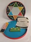 Vintage Ohio Art Tin Litho Chinese Checkers Marbles Original Boxew Instructions