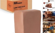  Low Fire Pottery Clay (Cones 06-2) Art Modeling Clay, Ideal 10 lbs Terra Cotta