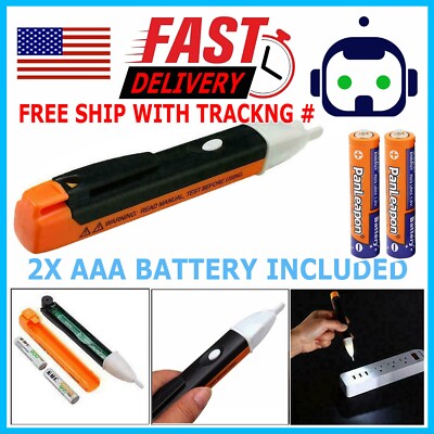 Voltage Electric Tester Volt Detector Test Pen AC DC No Contact Sensor 90-1000V