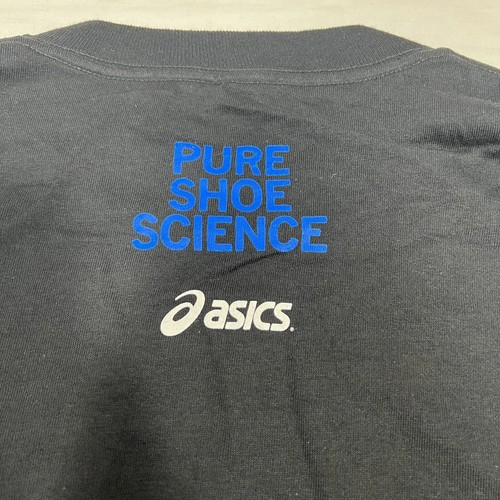 Size Large ASICS Gel-Kinsei 2 Promo Line Black Short Sleeve Graphic T-Shirt USA - Picture 6 of 6