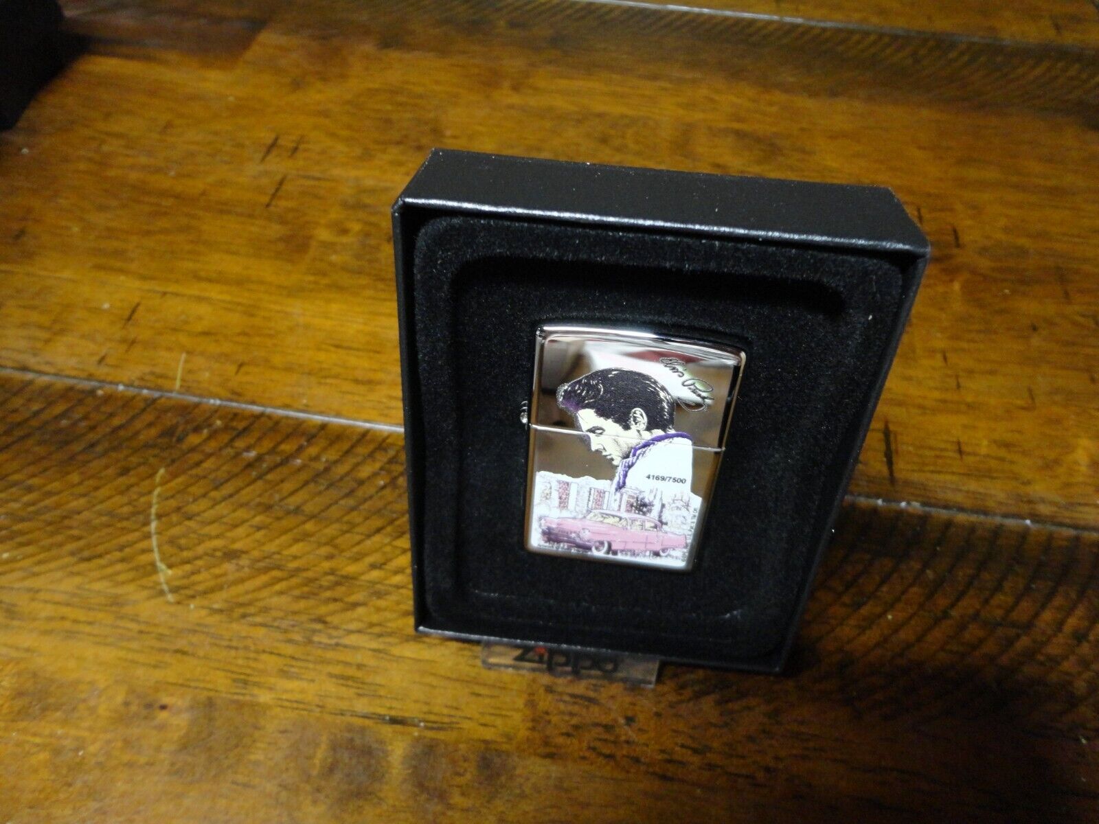 ELVIS PRESLEY 4169/7500 HARPER PINK CADILLAC ZIPPO LIGHTER MINT IN BOX