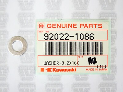 Kawasaki NOS NEW 92022-1086 Washer 8.2x16x1 JS KX KZ VN ZG ZL ZN