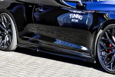 CUP Seitenschweller Skirts mit Wings vorne aus ABS passend für Audi RS5 B9 F5