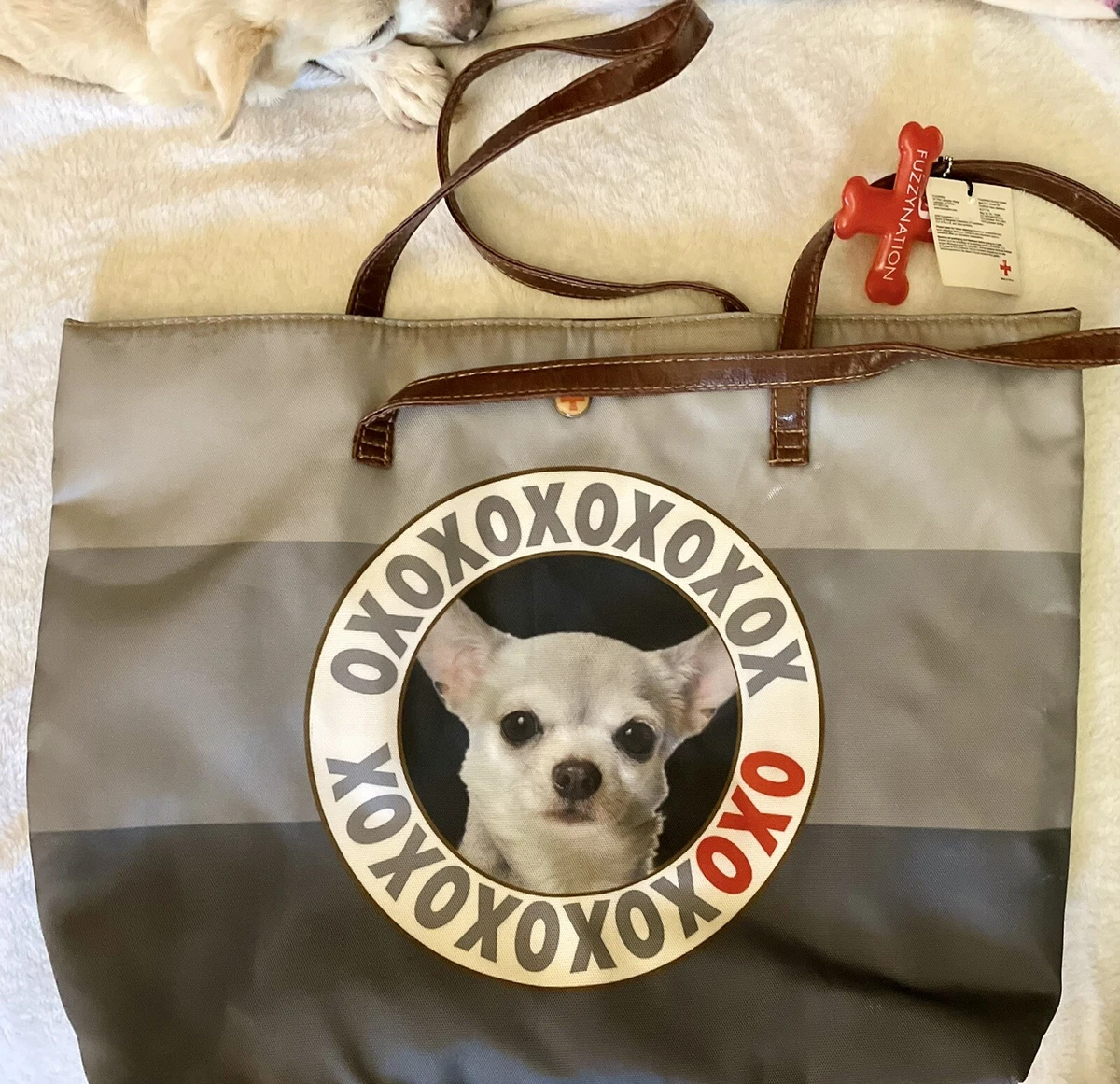 Big Chihuahua Tote Bag - Fuzzy Nation Dog Purse - New With Tags