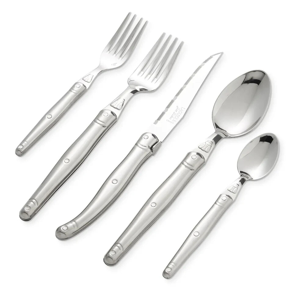 Jean Dubost Laguiole 20-Piece Flatware Stainless Steel Set