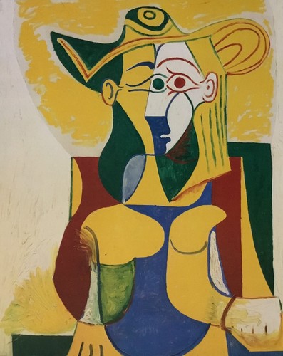 Pablo Picasso Portrait of a Woman in an Armchair Custom Framed Print - Picture 2 of 2
