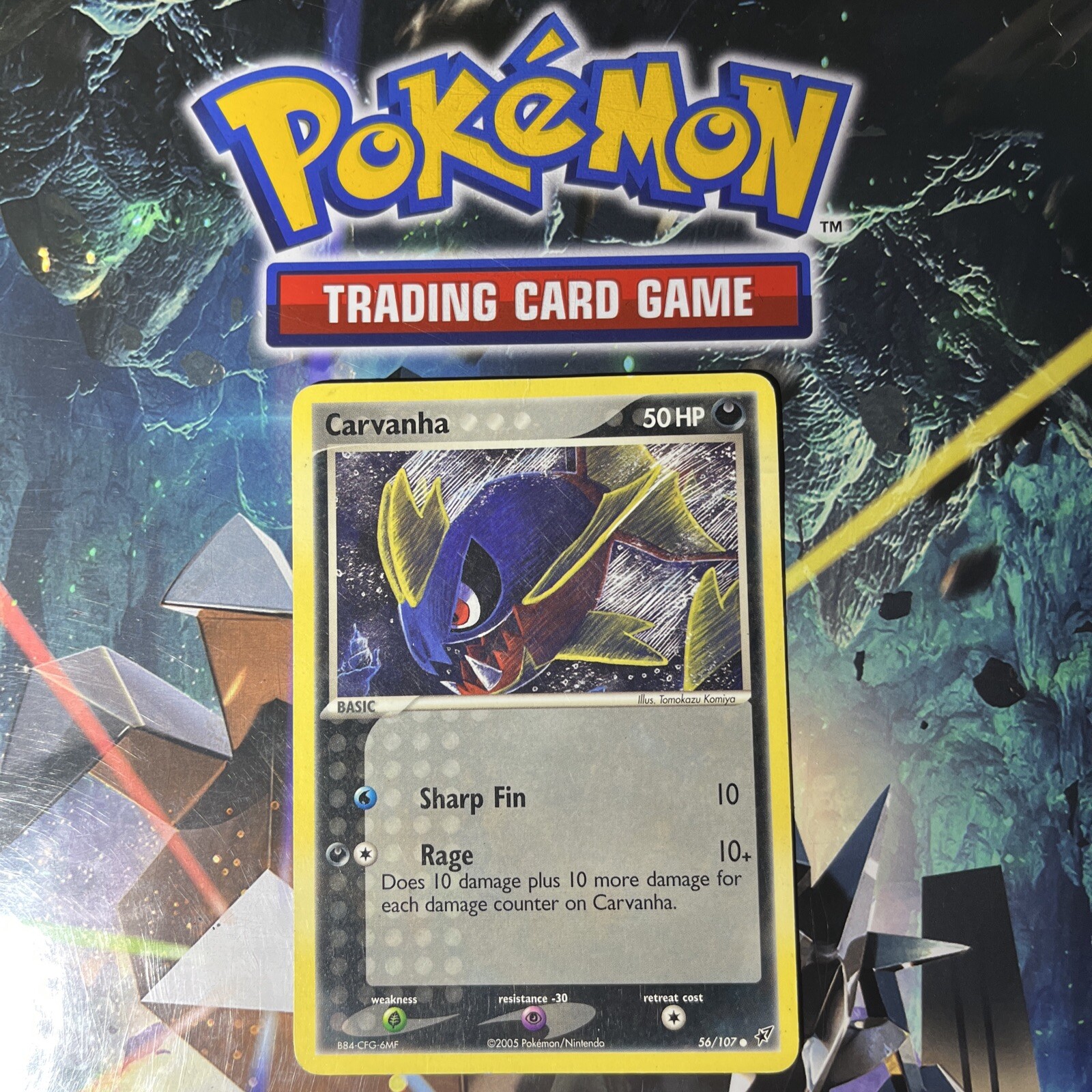 Pokemon TCG EX 2005 Deoxys Carvanha 56/107 Non Holo NM/M