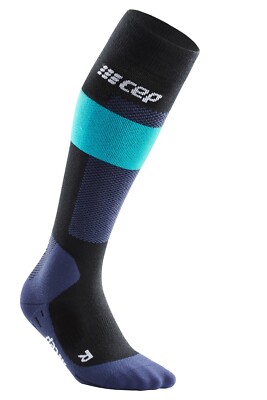 CEP CEP merino socks, skiing, tall blue