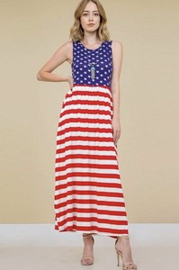 patriotic maxi dress