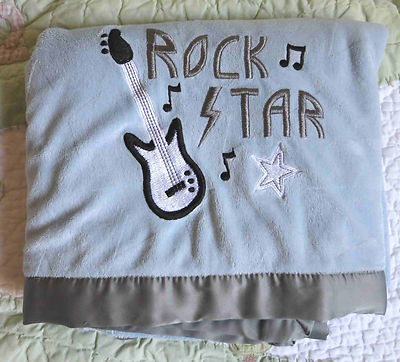 Baby Boy Blankets Guitar Rock Super Star Guitar Lovey Security