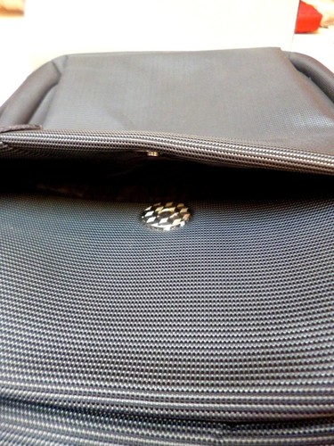 Grande borsa a tracolla in nylon rinforzato grigio uomo o donna per tablet 10.1 - Foto 3 di 5