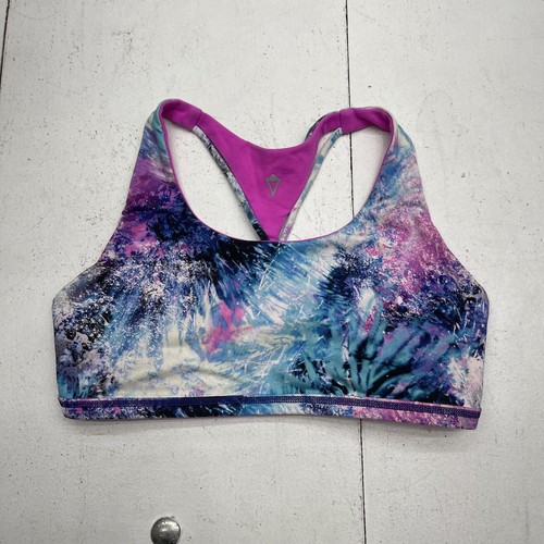 Ivivva By Lululemon Pink Multicolor Reversible Sports Bra Youth Girls M