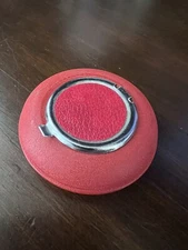 Vintage Red Metal Mini Personal Pocket Purse Travel Ash Tray