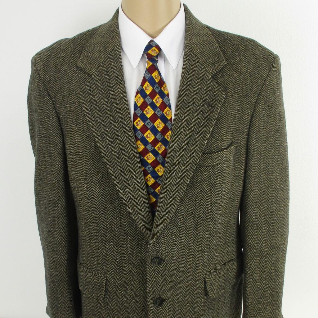 Veste Western Pendleton En Tweed Laine Et Cuir - Taille 42 Marron/gris - Occasion