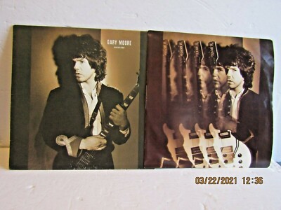 1-LP-GARY MOORE-RUN FOR COVER-10 RECORDS LABEL-VL 2343-CDN.1985-INSERT