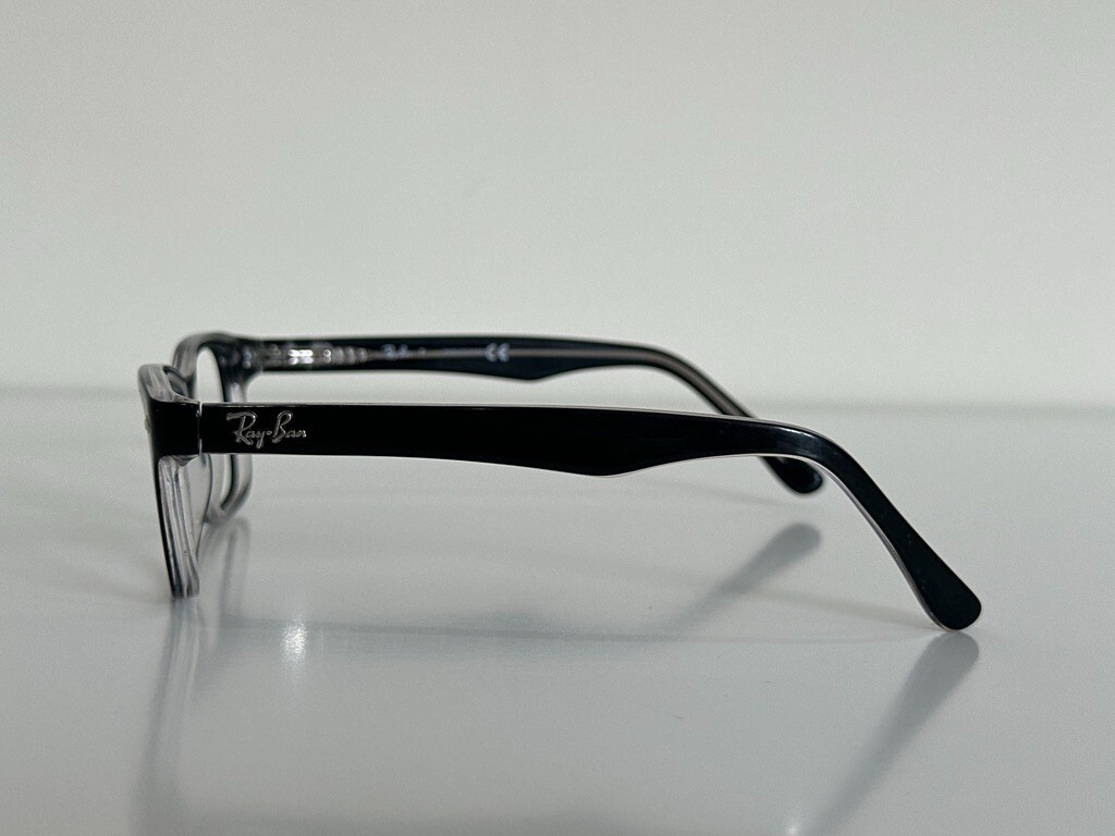 Ray-Ban RB 1531 3529 Black Rectangular‎ Eyeglasses Frames 48-16-130 22261 Ray-Ban RB 1531 3529 Black Rectangular Eyeglasses Frames 48  main image 3