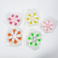 Michaels Paperclips Trombones Decorative Vintage Multicolor Floral 6 pc Lot of 5