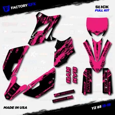 Black & Pink Slick Racing Graphics kit fits 15-21 Yamaha Yz85 YZ 85 # Decal