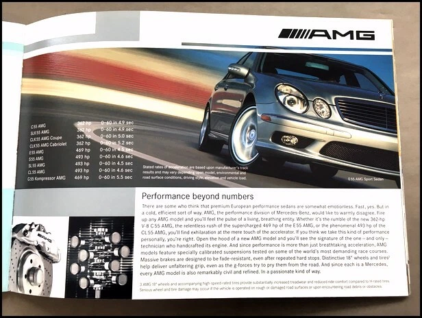 2005 Mercedes Benz 40-page Car Sales Brochure - E320 E55 AMG SL500 S600 CLK Foto 4 de 4