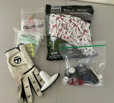 TaylorMade RBZ White Driver Torque Wrench Bag Of Tees Used Glove M
