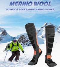 Men Merino Wool Knee High Thermal Thick Sport Heavy Duty Boot Ski Warm Sock 7-11