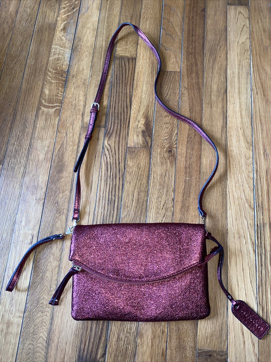 Sole Society Nordstrom Red Glitter Convertible In Crossbody
