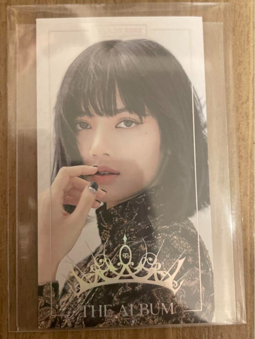 Blackpink Official The Album yg Select POB Photo Card Lisa Kpop /+