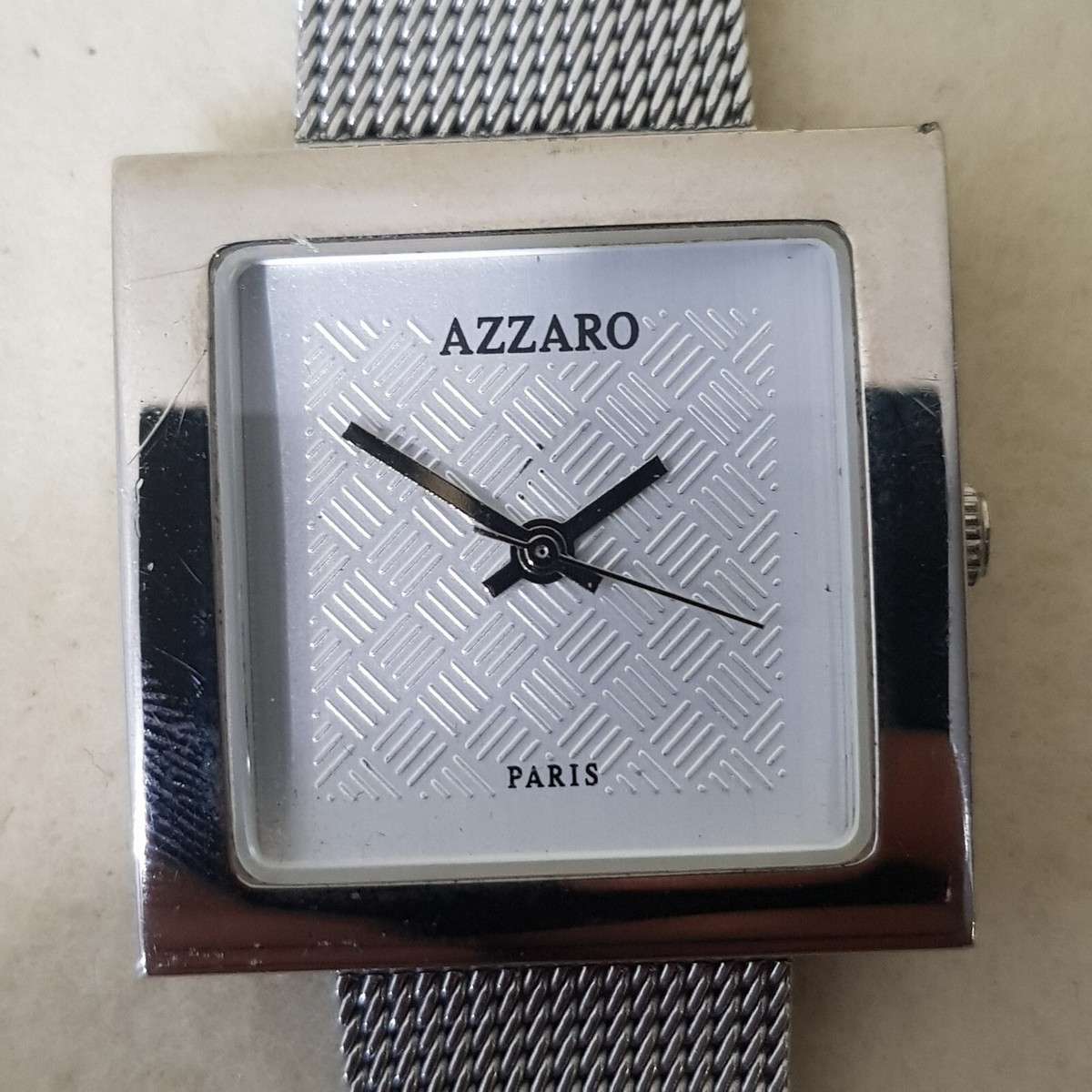Azzaro Quartz Analog Watch Silver Dial Stainless Steel Azzaro Quartz Analog Watch Silver Dial Stainless Steel