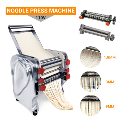 110V Commercial Electric Pasta Press Maker Noodle Dumpling Skin Making Machine