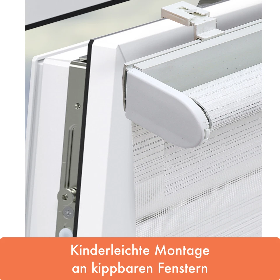 Duorollo Klemmfix Klemmträger ohne Bohren Klemmhalterung Fenster Tür Montage Set - Bild 3 von 4