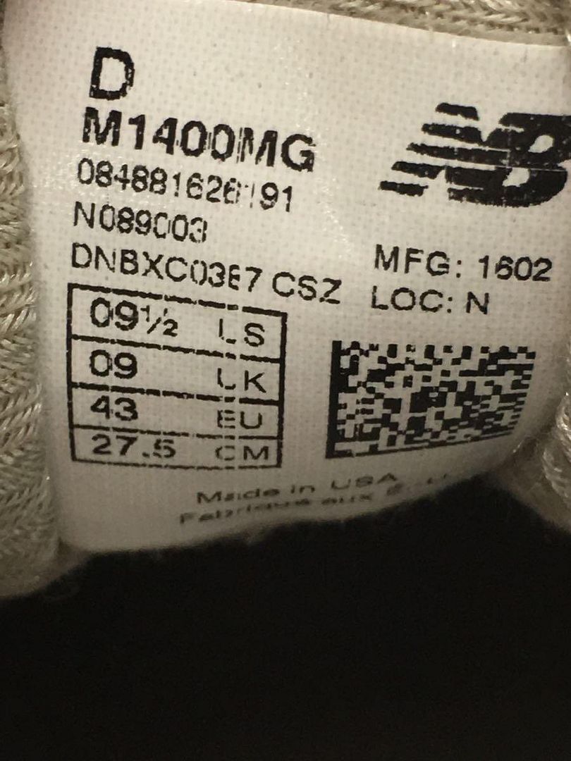 New Balance M1400mg/US9.5/GRN/Swed/New Balance | eBay