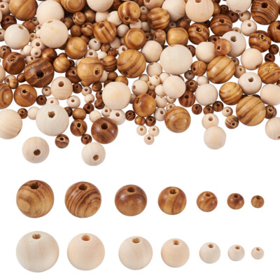 50PCS 20mm Unfinished Natural Square Wooden Beads - 4mm Hole, DIY Craft Beads For Jewelry, Keychains, Home Decor & Arts Projects