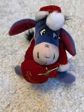 DISNEY SANTA EEYORE PLUSH C5 BEAN BAG
