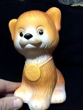 Rare Soviet Vintage Rubber Toy Doll Ussr Dog With
