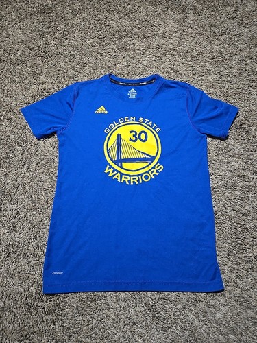 Youth Boys M Nike T Shirt Dri Fit Steph Curry Golden State Warriors 30 Tee Blue