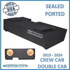 Ground Shaker GMC Sierra 2019 - 2026 Crew Cab Dual Subwoofer Enclosure