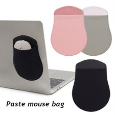 Wireless Mouse Storage Pouch Mouse Holder Adhesive Stick On Mouse Storage Bag US